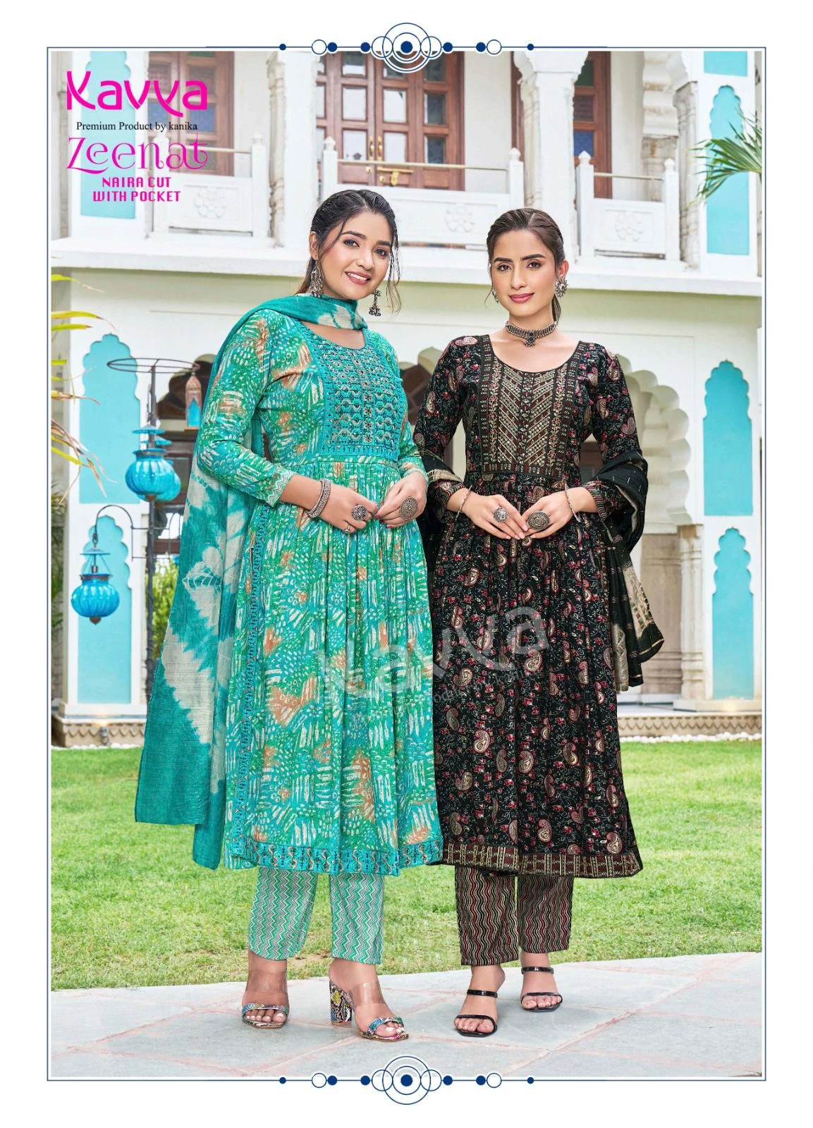 Kavya Zeenat Vol 18 Capsule Foil Print Wholesale Readymade Salwar Suit Catalog — Wholesale Readymade Suit, Kavya wholesale from Surat - Gallery Image 7